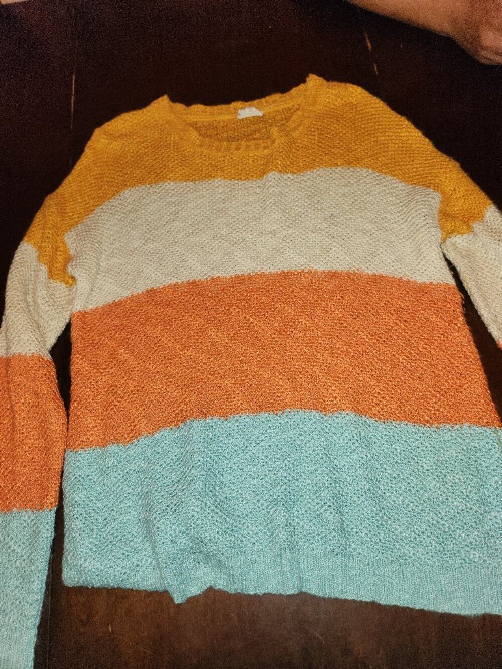 Multicolored thin beach sweater
